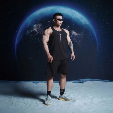  Áo Ba Lỗ Tanktop màu đen vải thun Gym Thể Thao - Local Brand Degrey sport wear - BLGATH 