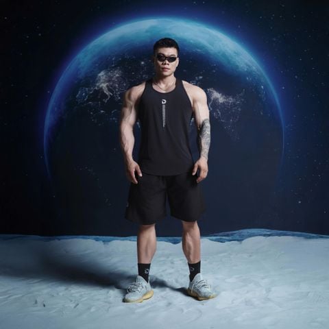  Áo Ba Lỗ Tanktop màu đen vải thun Gym Thể Thao - Local Brand Degrey sport wear - BLGATH 