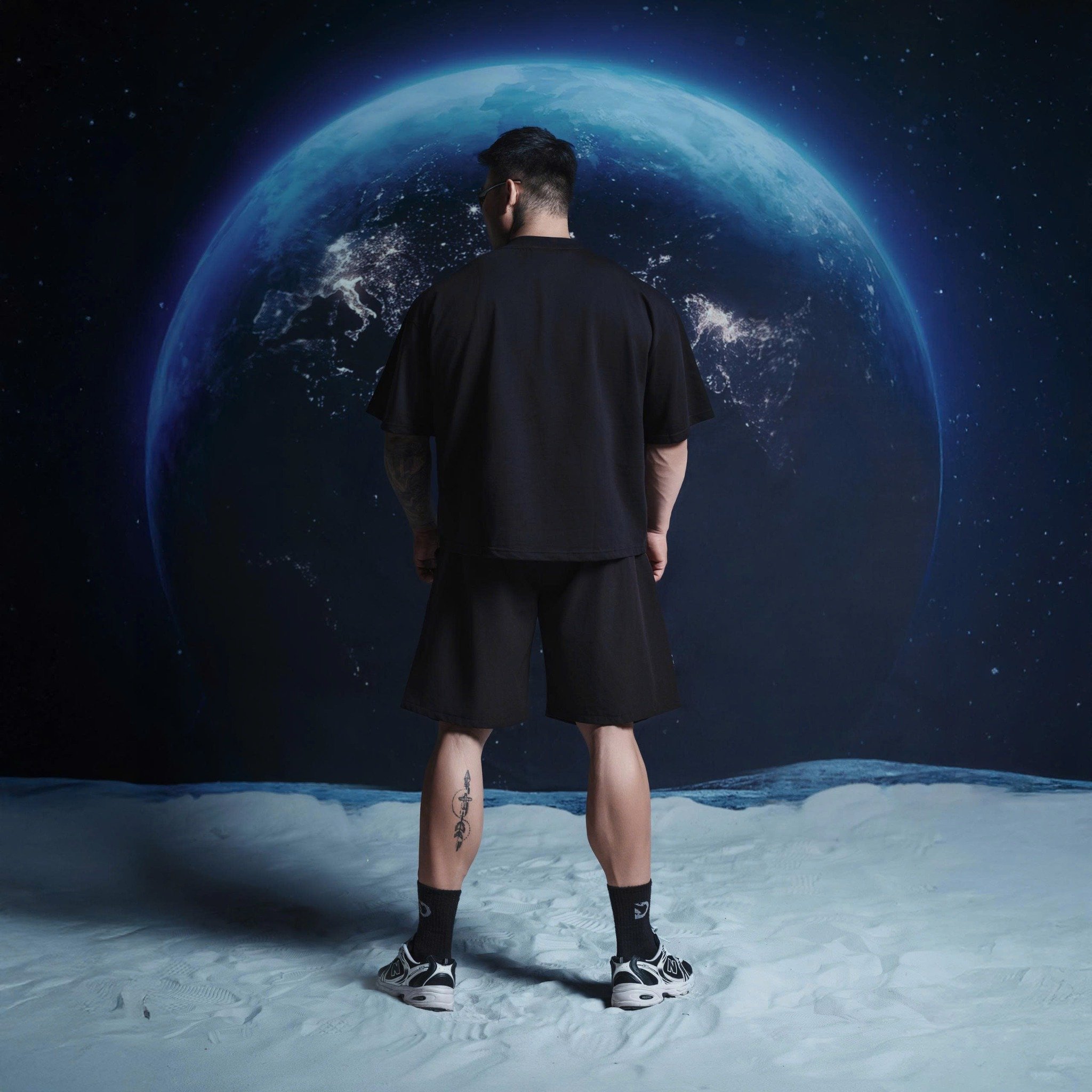  Áo Thun Degrey Cotton màu đen Tee Athlete Black - TEEATH 