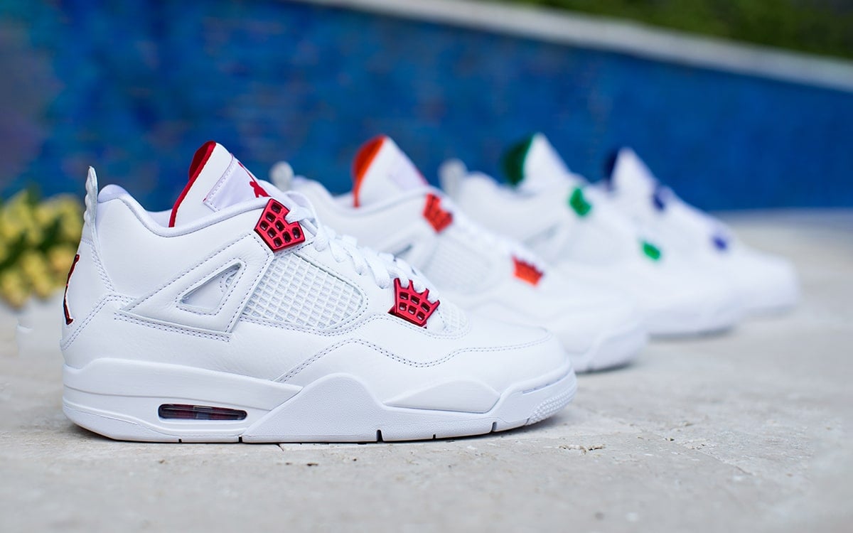 Giày Nike Air Jordan 4 Metallic Pack White Red CT8527-112 – AUTHENTIC SHOES