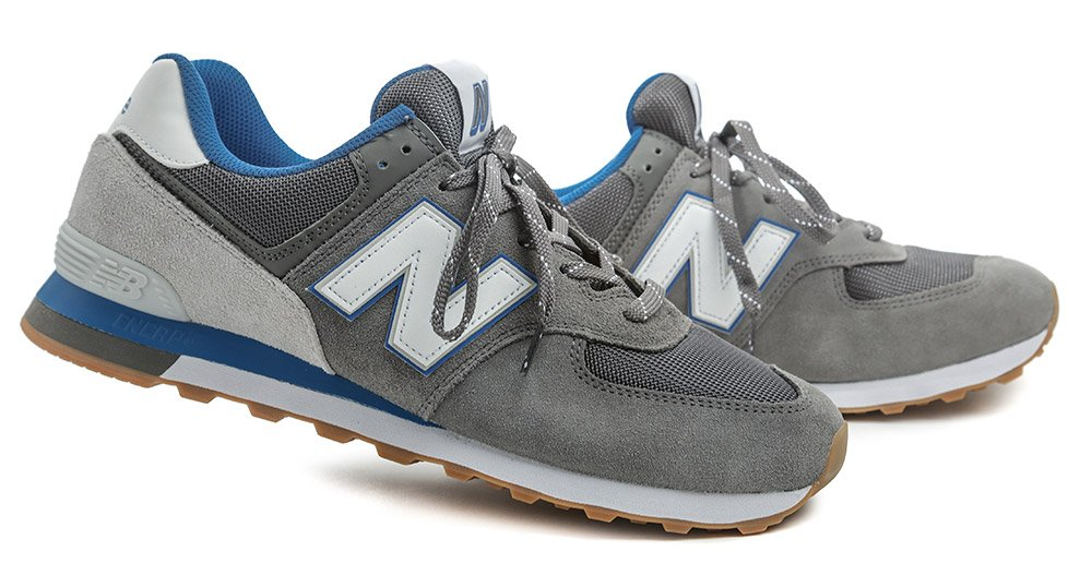 Giày New Balance 574 'Lead Faded Cobalt 