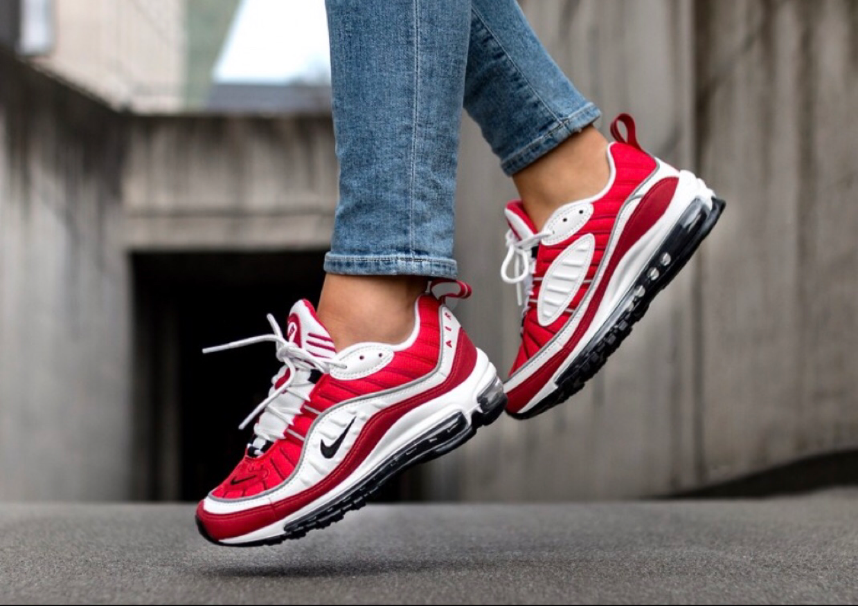 Giày Wmns Air Max 98 'Gym Red' AH6799 101 – AUTHENTIC SHOES