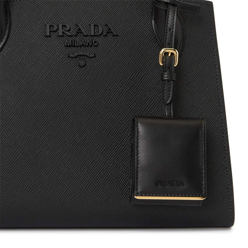 Túi Prada Saffiano Monochrome Small 'Black' 1BA156-2ERX-F0002