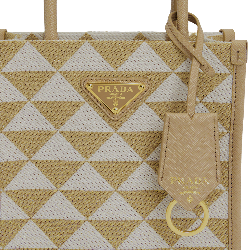 Túi Prada Logo Symbol Embroider 'Beige' 1BA355-2FKL-F0J0A