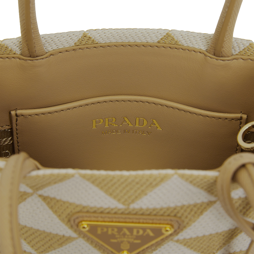 Túi Prada Logo Symbol Embroider 'Beige' 1BA355-2FKL-F0J0A