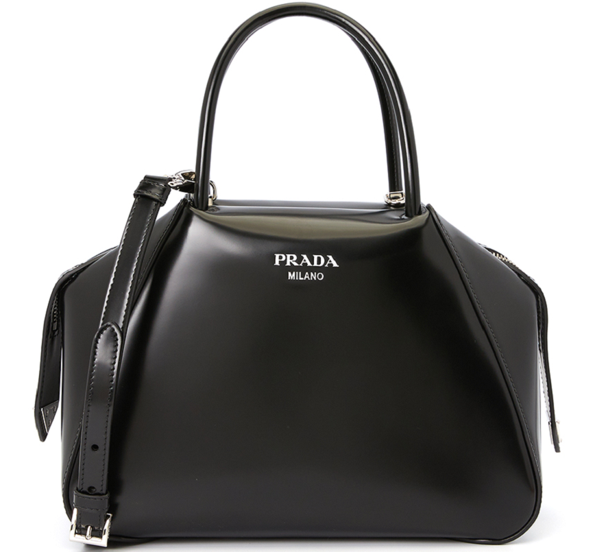 Túi Prada Logo Brushed Small Supernova 'Black' 1BA366-ZO6-F0002