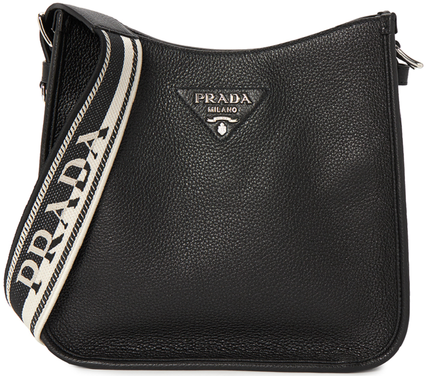 Túi Prada Vitello Dino 'Black' 1BC073-2DKV-F0002