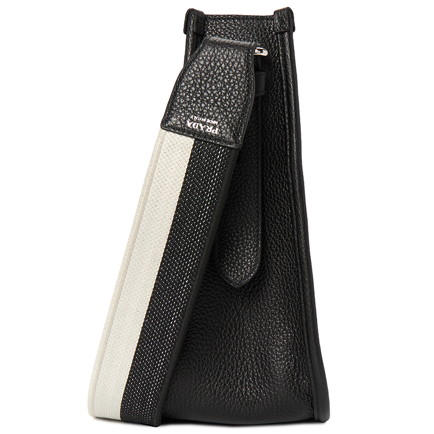 Túi Prada Vitello Dino 'Black' 1BC073-2DKV-F0002