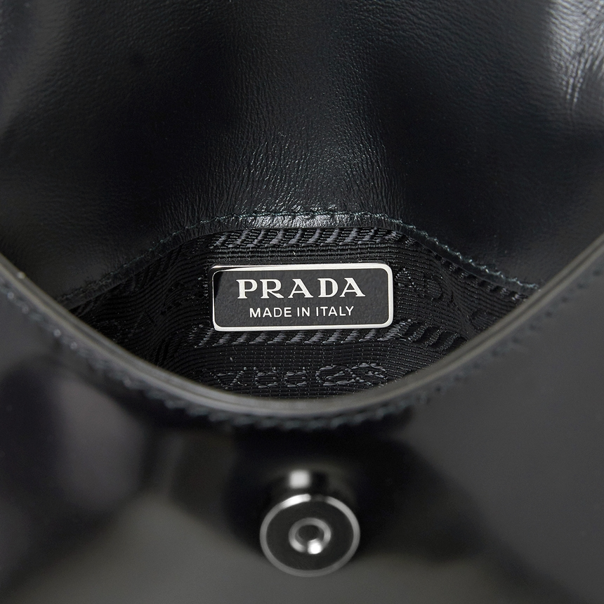 Túi Prada Spazzolato Cleo Mini 'Black' 1BH188-ZO6-F0002