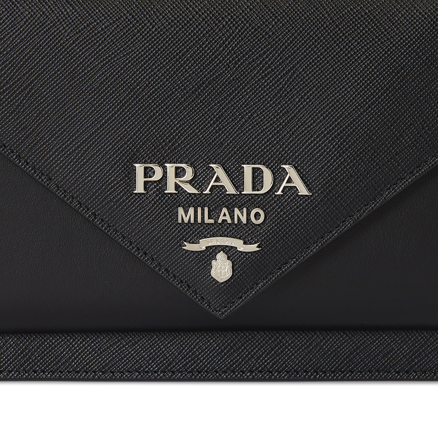Túi Prada Saffiano Envelope 'Black' 1BP020-2EVU-F0002