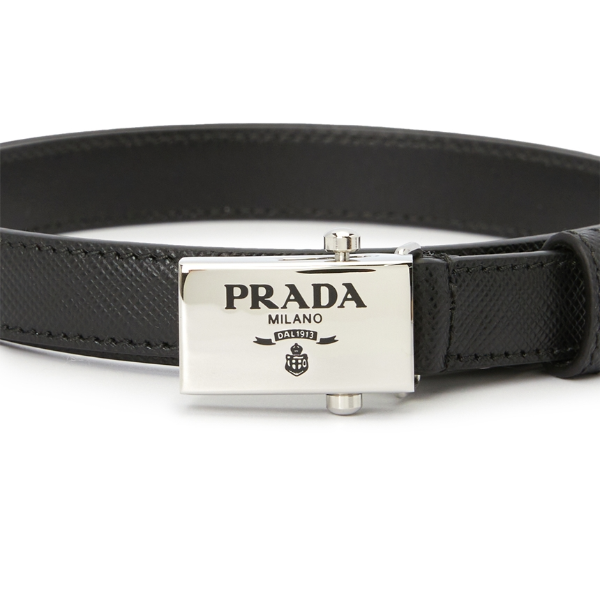 Thắt Lưng Prada Saffiano Logo 'Black' 1CC156-053-F0632