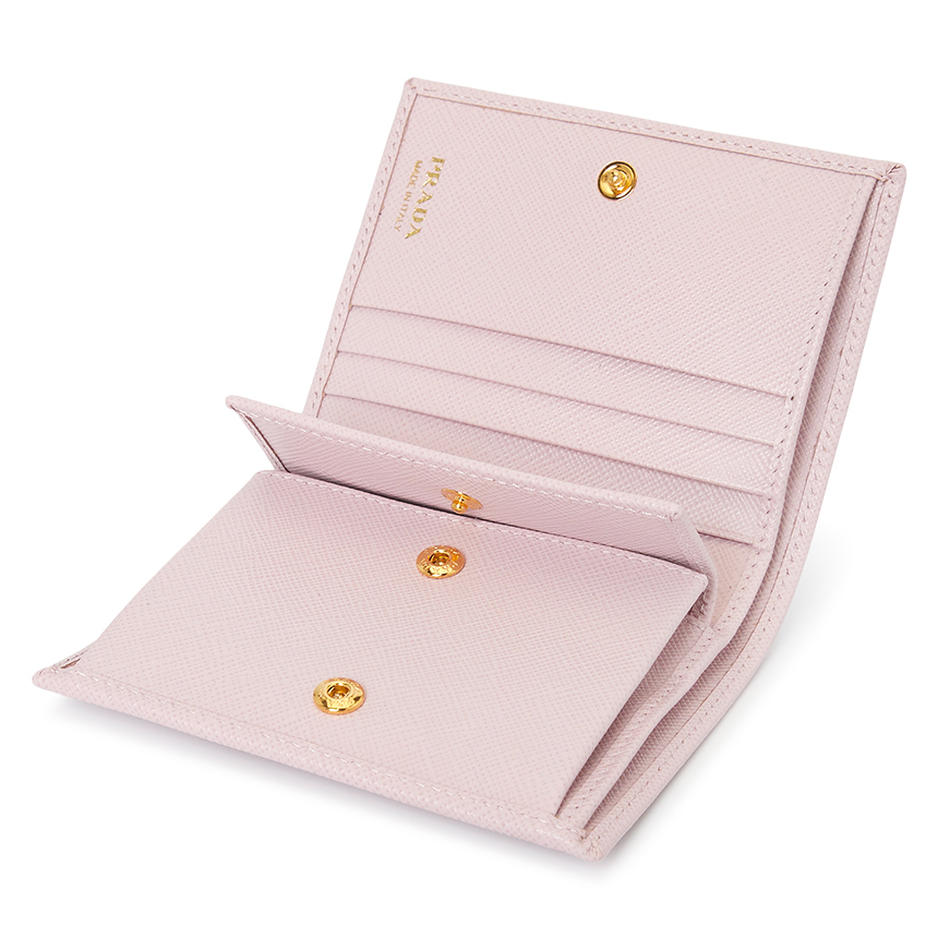 Ví Prada Saffiano Metal 'Pink' 1MV204-QWA-F0E18