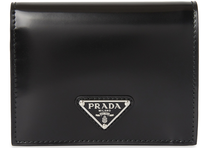 Ví Prada Spazzolato Triangle 'Black' 1MV204-ZO6-F0002