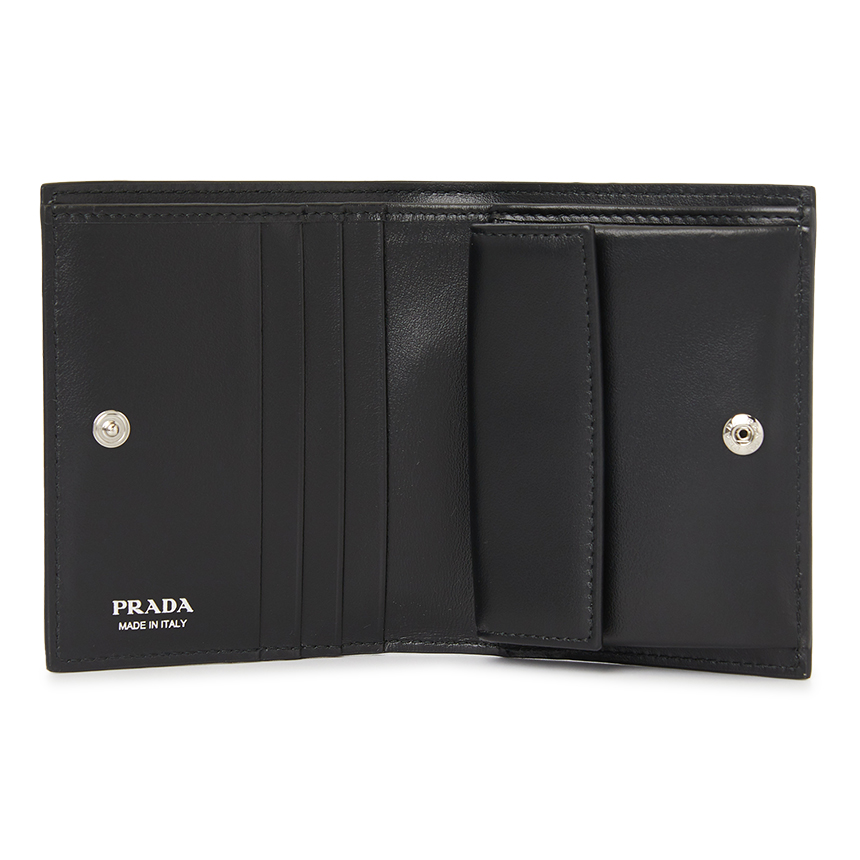 Ví Prada Spazzolato Triangle 'Black' 1MV204-ZO6-F0002