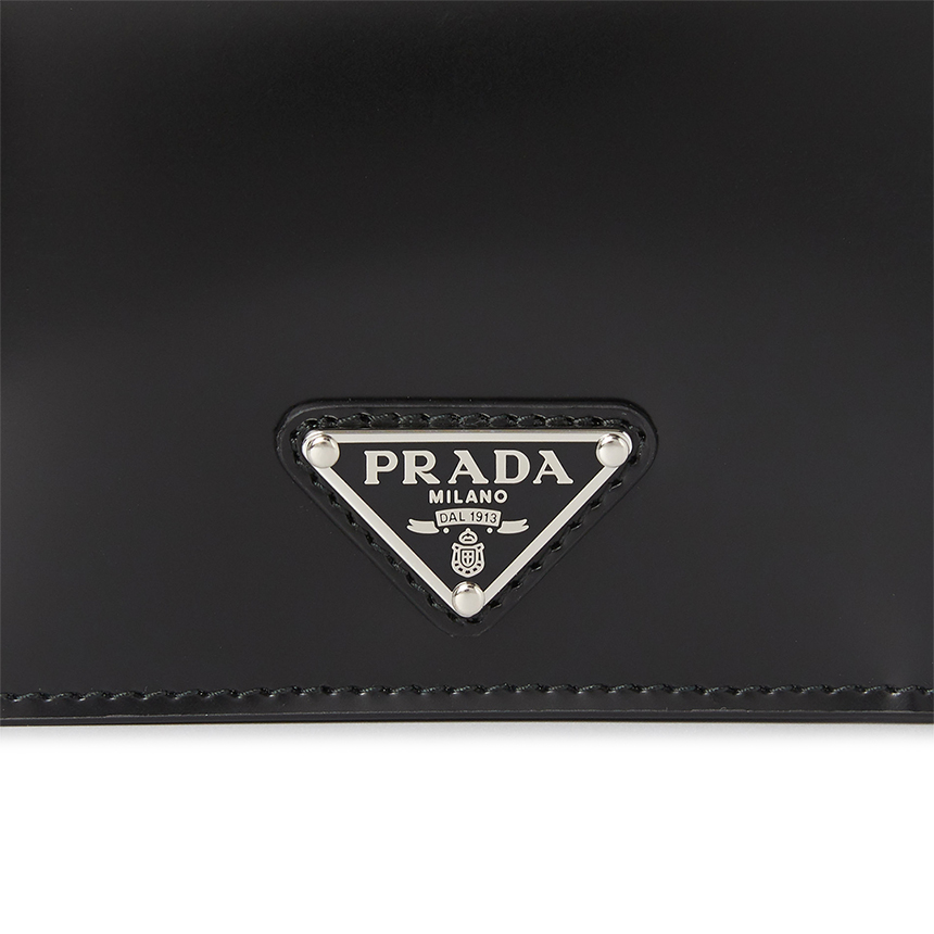 Ví Prada Spazzolato Triangle 'Black' 1MV204-ZO6-F0002