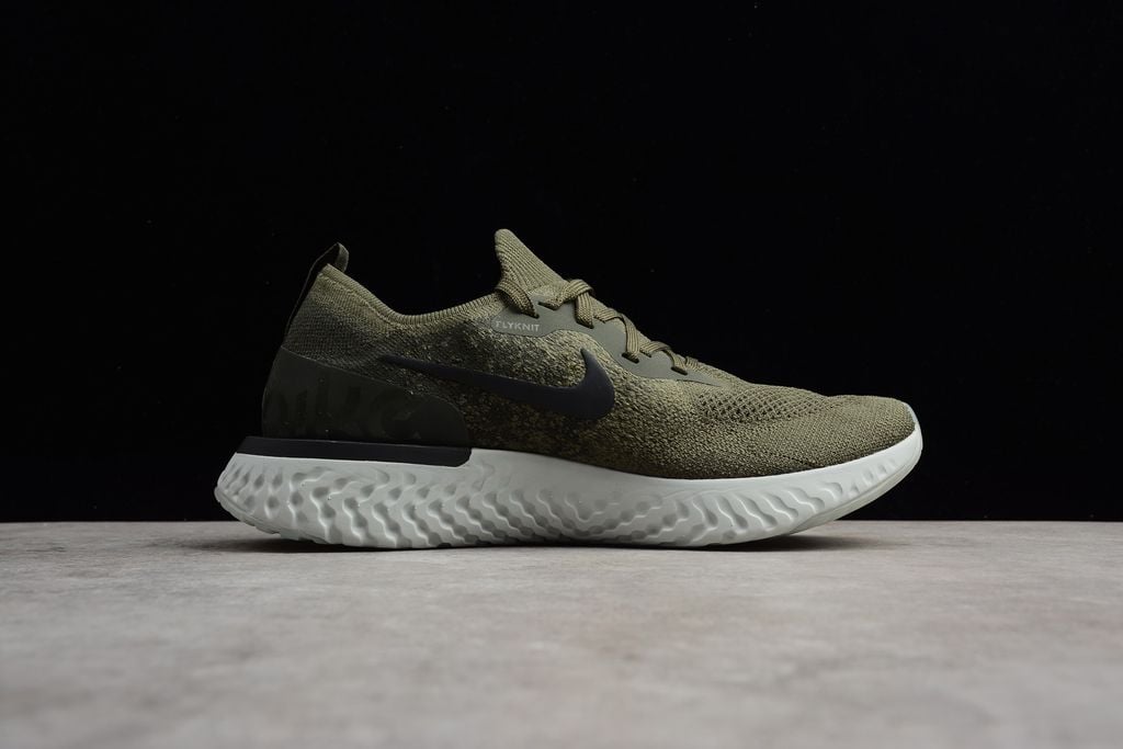 nike epic react flyknit olive green