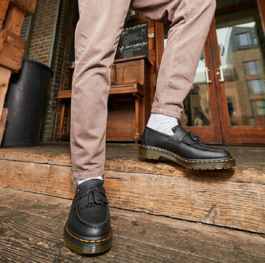 Giày Dr. Martens Adrian Virginia Leather Tassel Loafers 'Black' 22760001