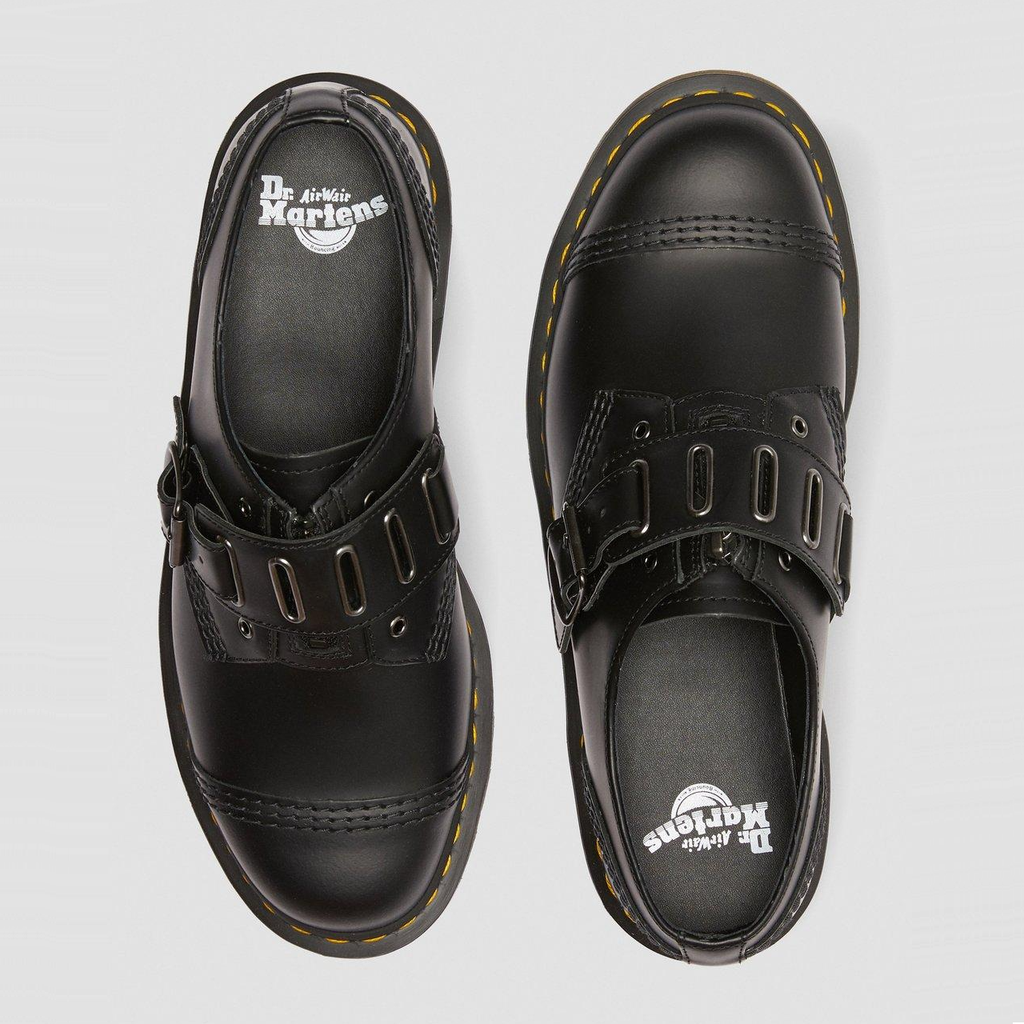 Giày Dr.Martens 1461 Quynn Smooth Leather Buckle 'Black' 25603001
