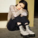 Giày Dr.Martens Audrick Nappa Lux Leather Platform 'White' 27149055