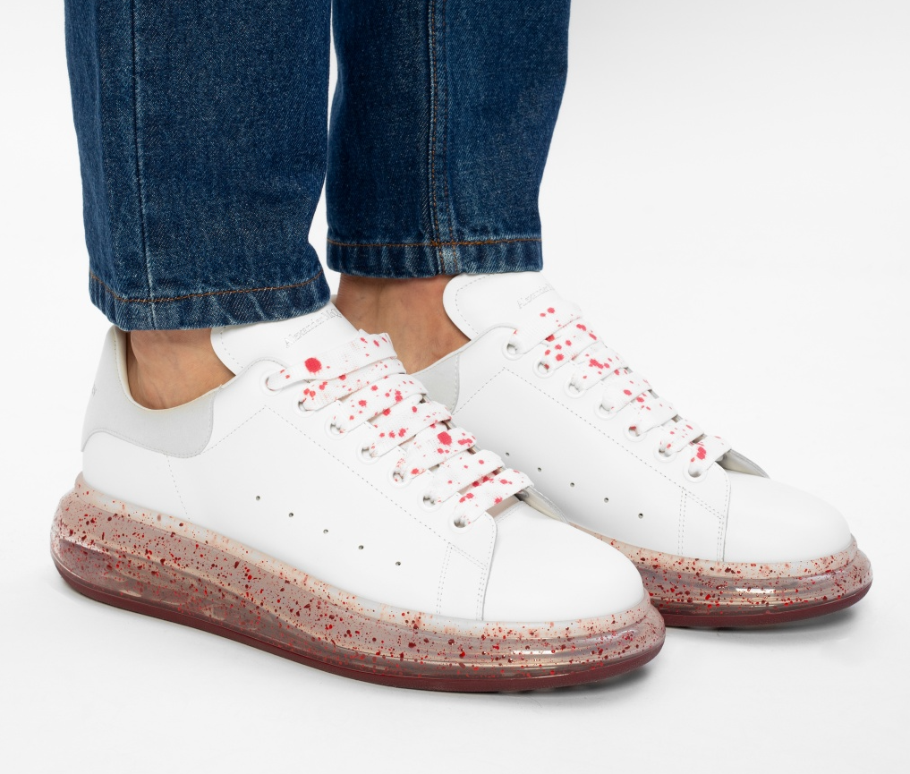 alexander mcqueen red splatter
