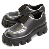 Giày Prada Monolith Nuance Lace Up 'Black' 2EE356-3LMH-F0I89