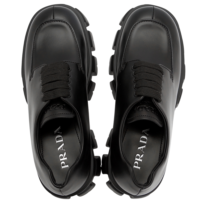 Giày Prada Monolith Lace Up 'Black' 2EE356-B4L-F0002