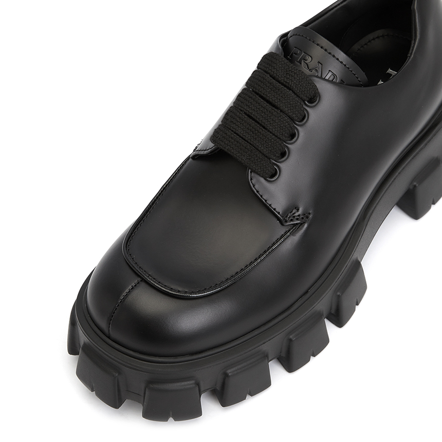 Giày Prada Monolith Lace Up 'Black' 2EE356-B4L-F0002