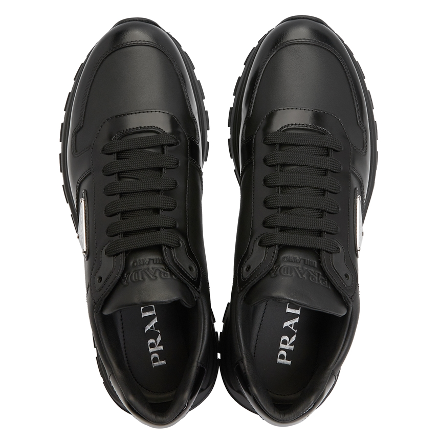 Giày Prada Spazzolato Logo 'Black' 2EE369-3LKI-F0002