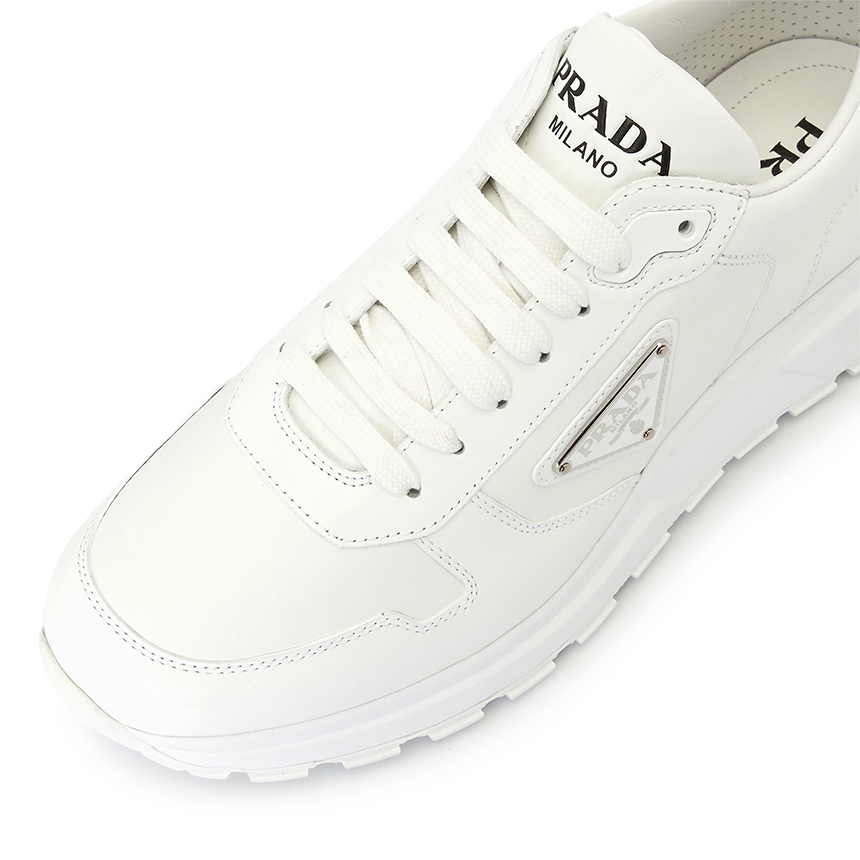 Giày Prada Spazzolato Logo 'White' 2EE369-3LKI-F0009