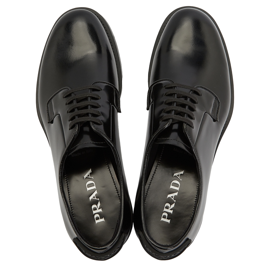 Giày Prada Brushed Triangle Logo 'Black' 2EG394-055-F0002