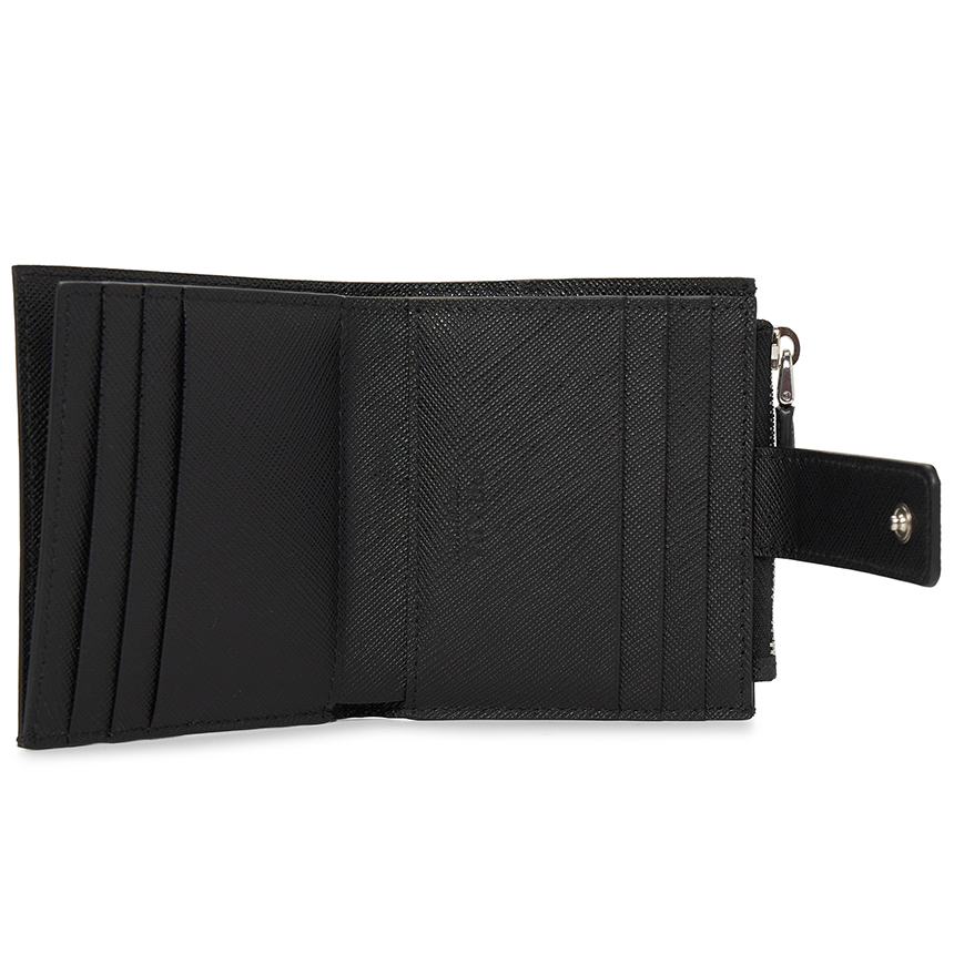 Ví Prada Saffiano Triangle 'Black' 2MC066-QHH-F0002