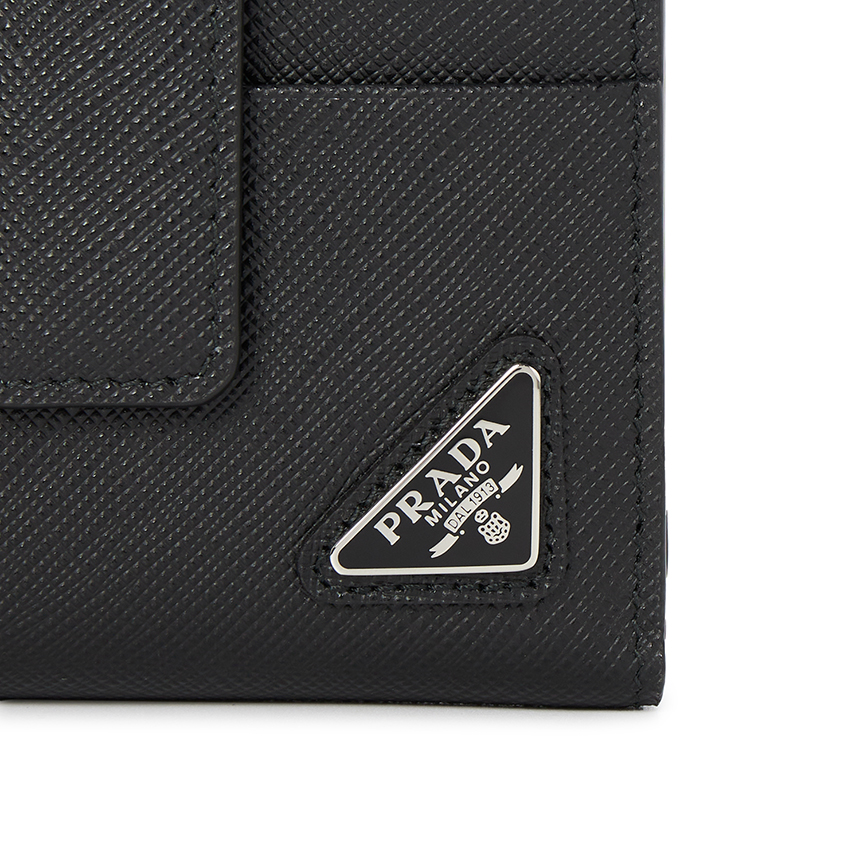 Ví Prada Saffiano Triangle 'Black' 2MC066-QHH-F0002