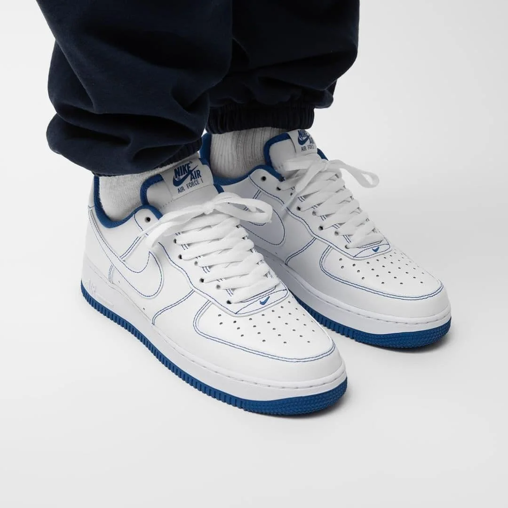 Giày Nike Air Force 1 '07 'Contrast Stitch - White Game Royal' CV1724- –  AUTHENTIC SHOES