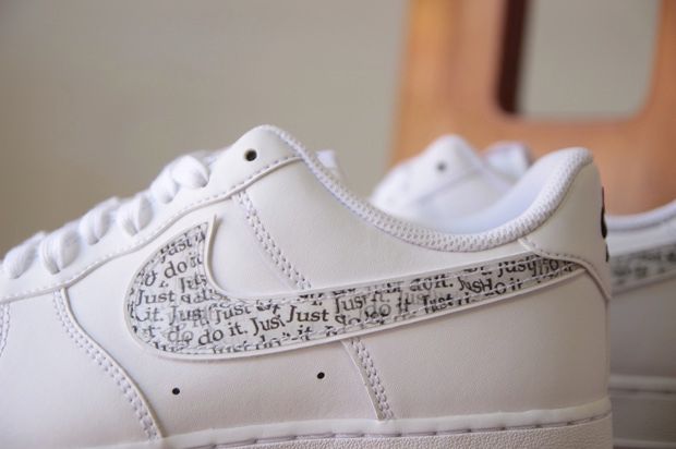 Nike Air Force 1 '07 LV8 Just Do It White/Black-Total Orange - BQ5361-100