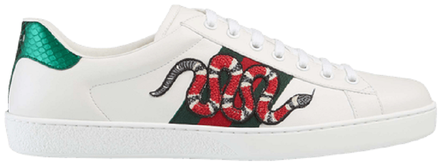Gucci ace embroidered snake Clearance