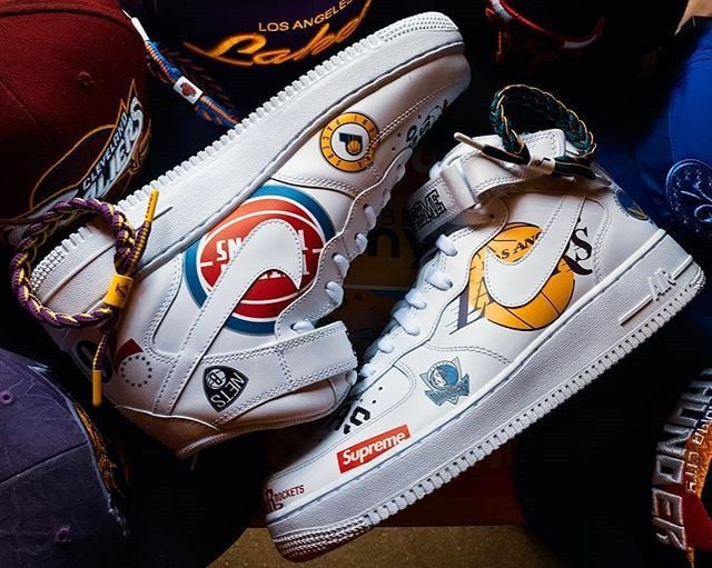 NIke Supreme x NBA x Air Force 1 Mid 07 