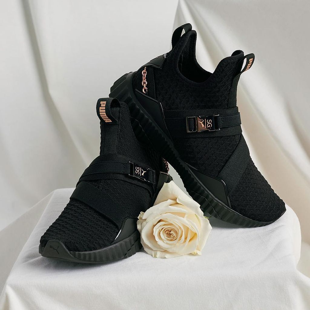 puma defy mid rose gold