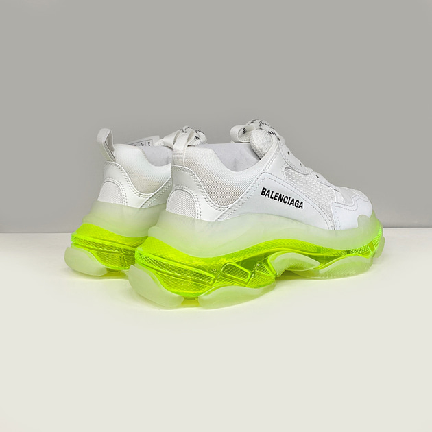 Balenciaga Triple S Sneaker 'Clear Sole - White Fluo Yellow' SKU: 5416 –  AUTHENTIC SHOES