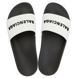Dép Balenciaga Logo Full Slide 'White' 565826-W1S87-9010