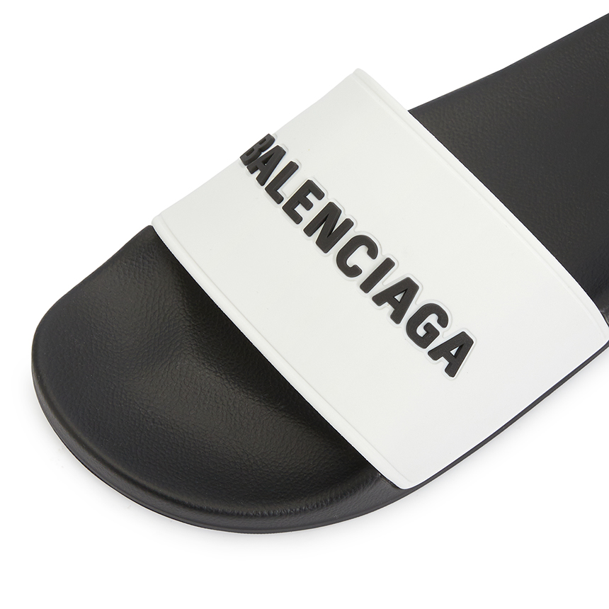 Dép Balenciaga Logo Full Slide 'White' 565826-W1S87-9010