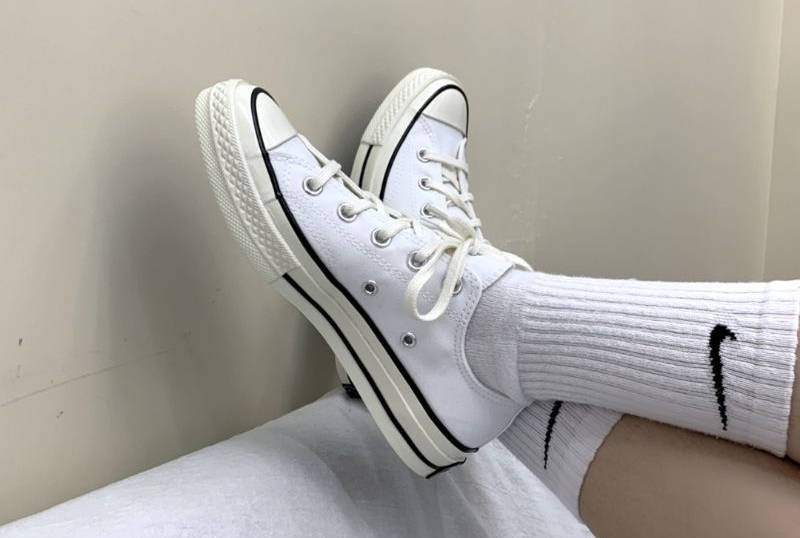 Giày Converse Chuck 70 Vintage 'White Black Egret' A02306C