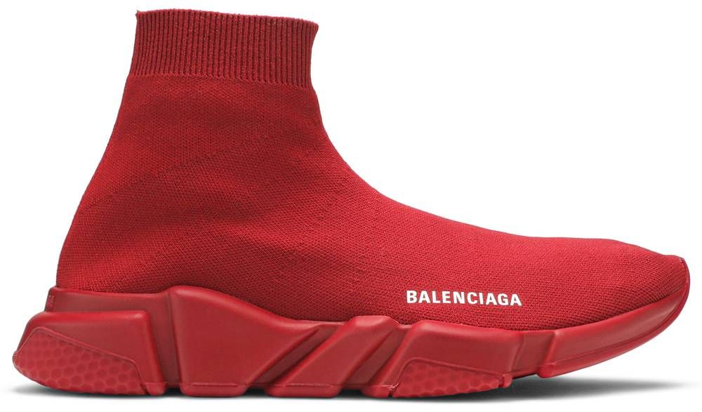 balenciaga speed trainer red