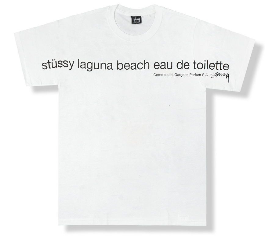 Áo Stussy x CDG Laguna Beach T-Shirt White SY-XCLBTWH – AUTHENTIC 