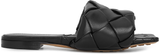Dép Bottega Veneta Intrecciato Lido 'Black' 608853-VBSS0-1000
