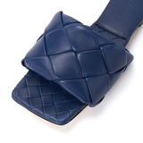 Dép Bottega Veneta Intrecciato Lido 'Navy' 608853-VBSS0-4006