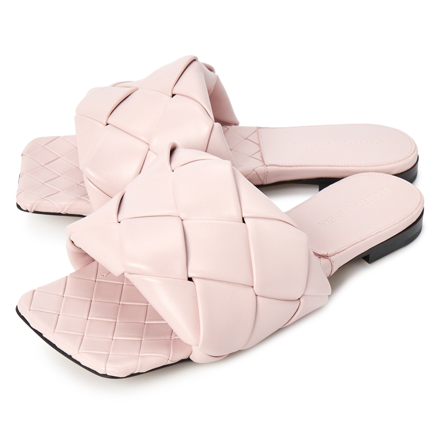 Dép Bottega Veneta Intrecciato Lido 'Pink' 608853-VBSS0-5071