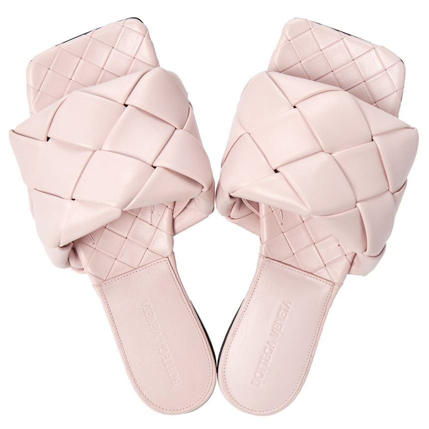 Dép Bottega Veneta Intrecciato Lido 'Pink' 608853-VBSS0-5071