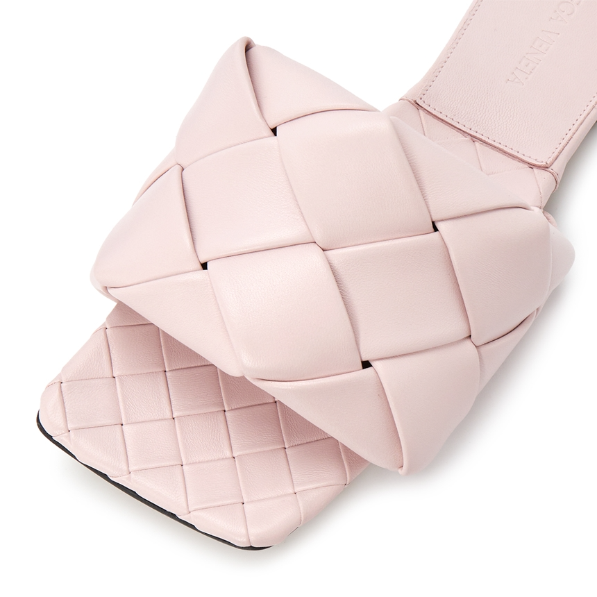 Dép Bottega Veneta Intrecciato Lido 'Pink' 608853-VBSS0-5071