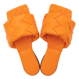 Dép Bottega Veneta Intrecciato Lido 'Orange' 608853-VBSS0-7593