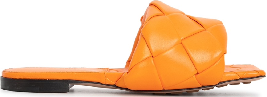 Dép Bottega Veneta Intrecciato Lido 'Orange' 608853-VBSS0-7593